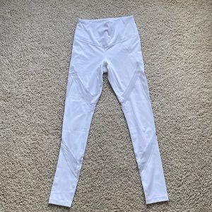 Zella medium white with jetted design workout leggings